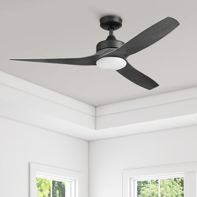 Honeywell Lynton 52" Ceiling Fan w/ Remote, & Reversible Blades, Matte Black - VMInnovations