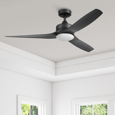 Honeywell Lynton 52" Ceiling Fan w/ Remote, & Reversible Blades, Matte Black - VMInnovations