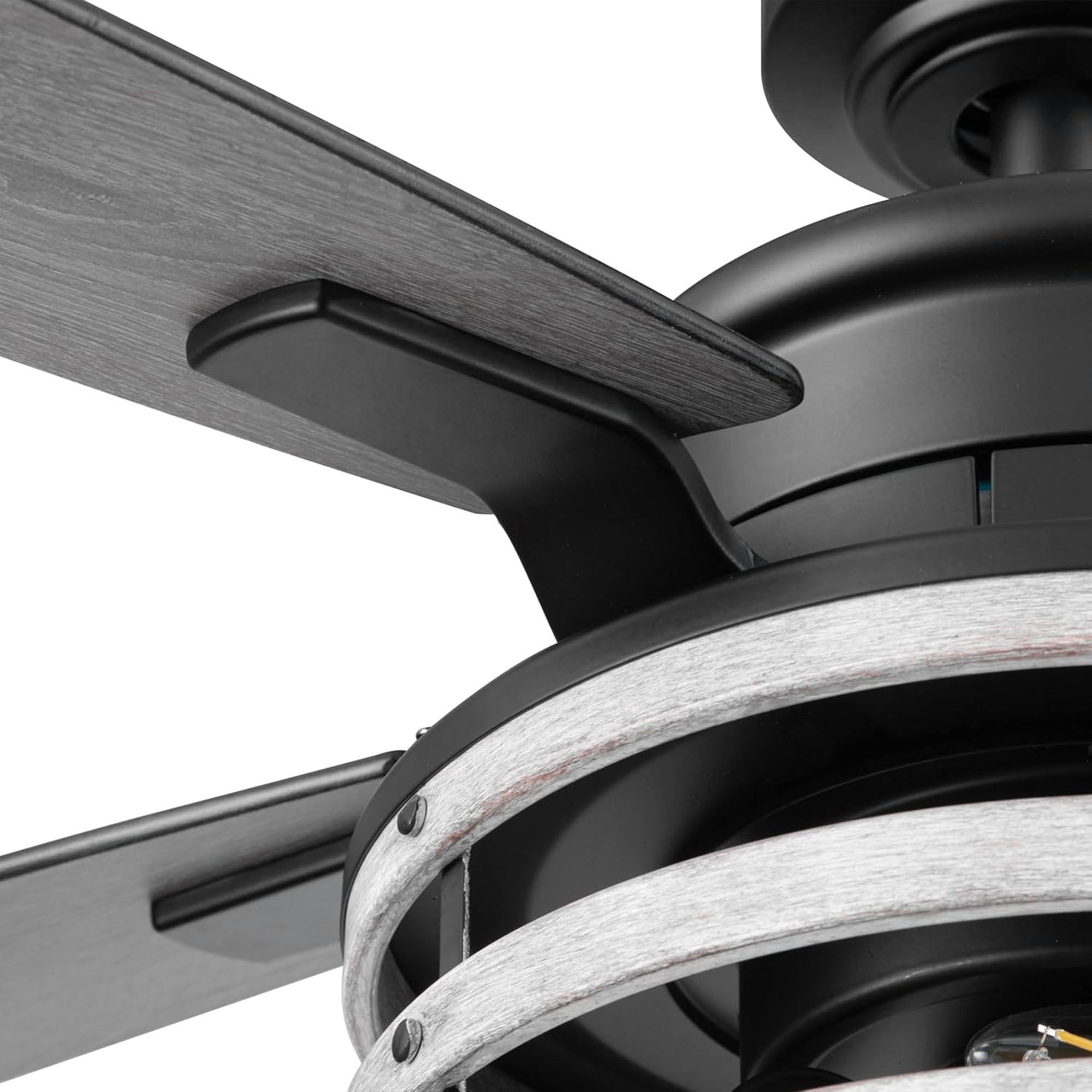 Honeywell Carnegie Ceiling Fan, Quiet Motor and Remote Control, 52", Matte Black (For Parts)