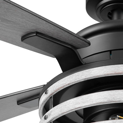 Honeywell Carnegie Ceiling Fan, Quiet Motor and Remote Control, 52", Matte Black (For Parts)