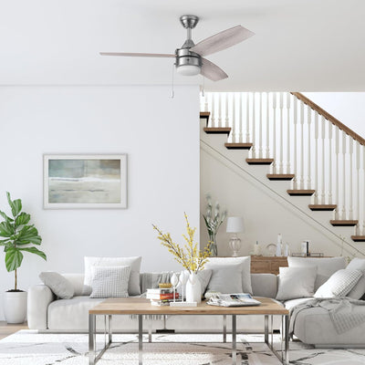 Honeywell Berryhill Ceiling Fan, Quiet Motor and Pull Chain, 48" (Open Box)