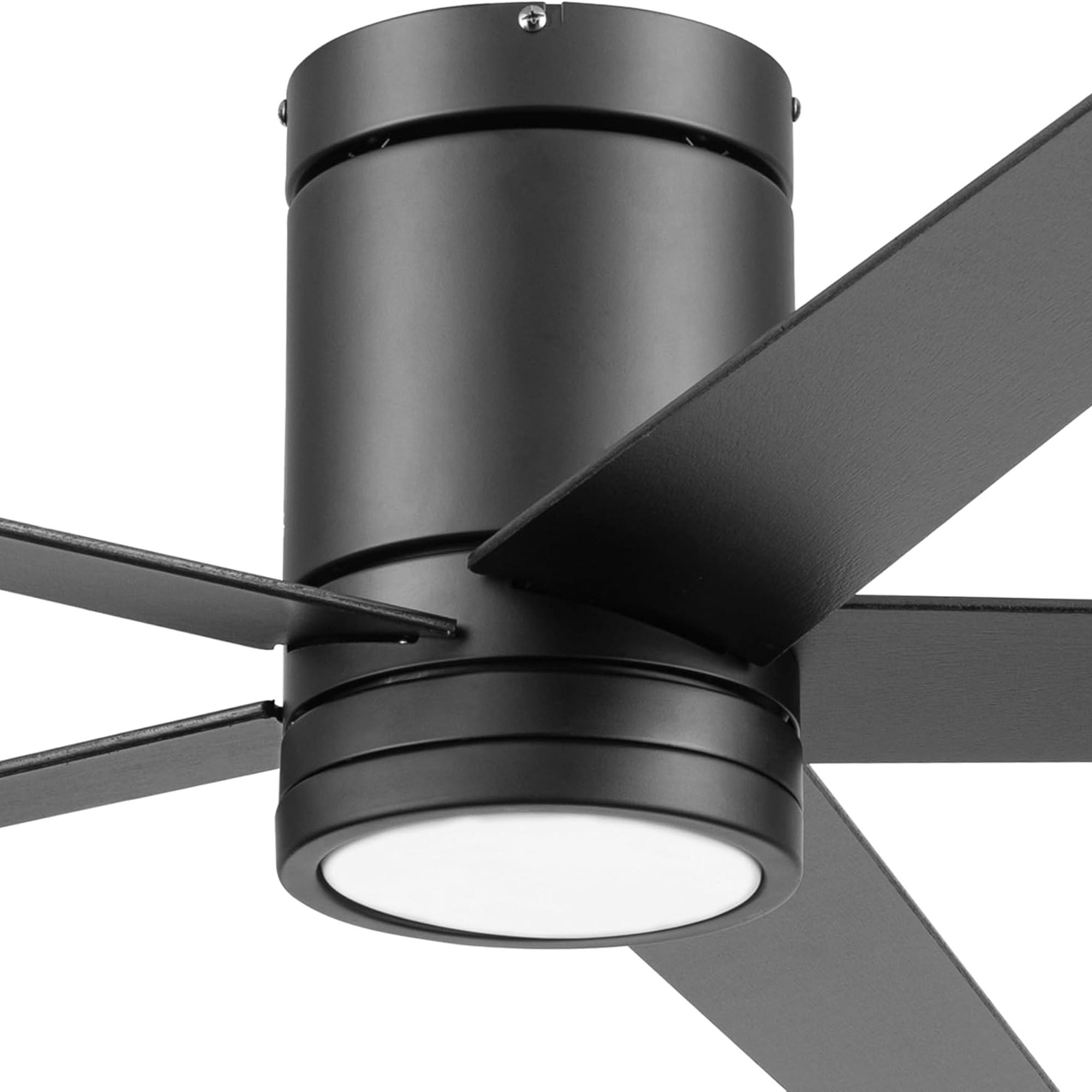 Honeywell Graceshire 52” Ceiling Fan with LED Light and Remote, Matte Black - VMInnovations