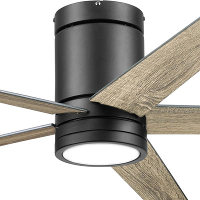 Honeywell Graceshire 52” Ceiling Fan with LED Light and Remote, Matte Black - VMInnovations