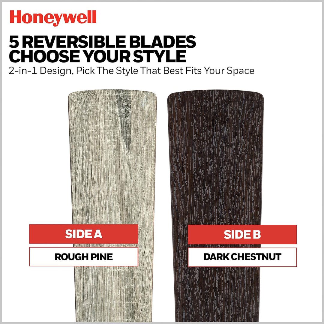 Honeywell Myers Park 52" Ceiling Fan w/ Remote, & Reversible Blades (Open Box)