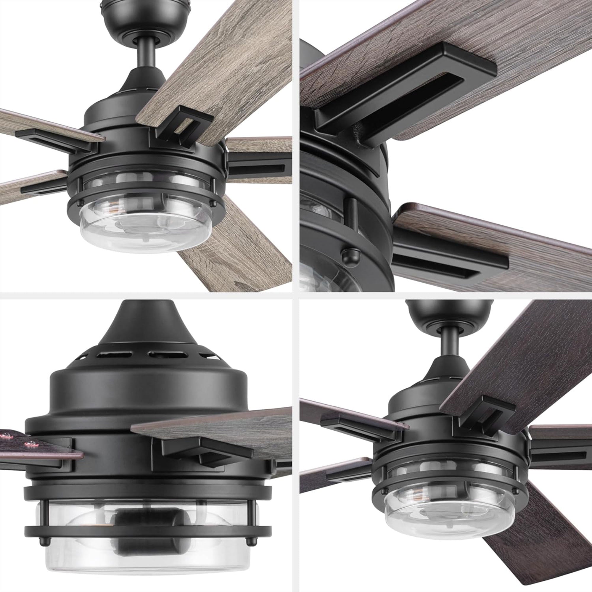 Honeywell Myers Park 52" Ceiling Fan w/ Remote, & Reversible Blades, (For Parts) - VMInnovations