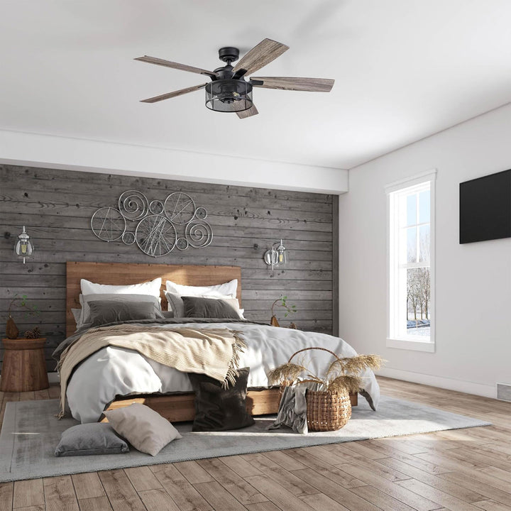 Honeywell Carnegie 52" Ceiling Fan, Quiet Motor and Remote Control (Open Box)