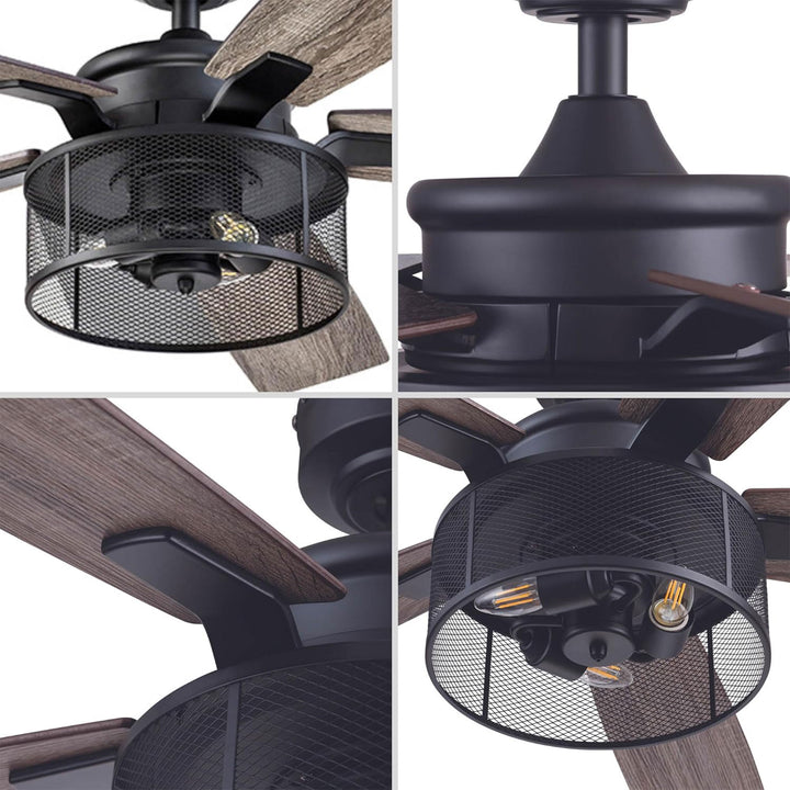 Honeywell Carnegie 52" Ceiling Fan, Quiet Motor and Remote Control (Open Box)
