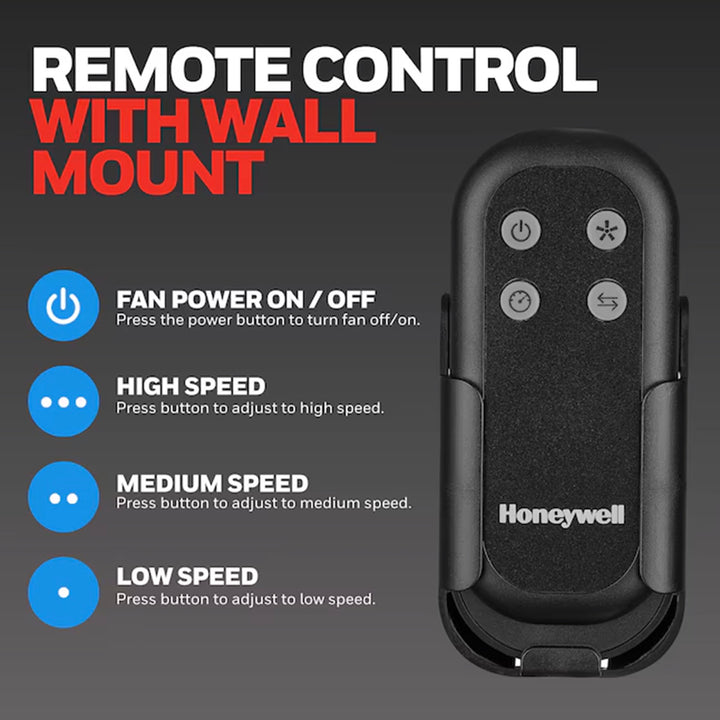 Honeywell 18" Wall Mount Outdoor Oscillating Airflow Fan and Remote (Used)