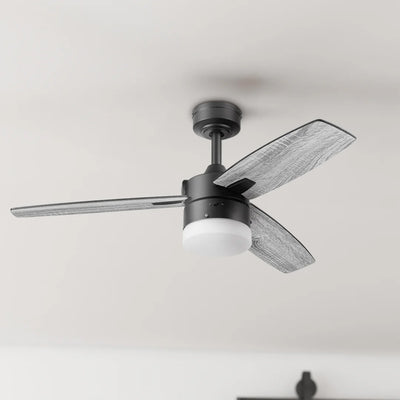 Honeywell Conifer 42 In Ceiling Fan W LED Light & Remote, Matte Black (Open Box)