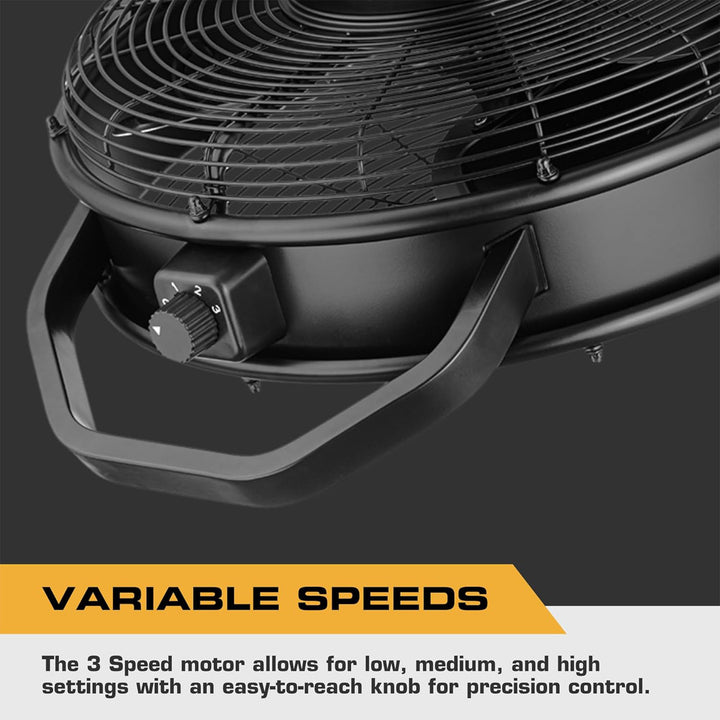 Mule Rugged Outdoor 18" Fan, Dual Height Ceiling Mounting Options (Open Box)