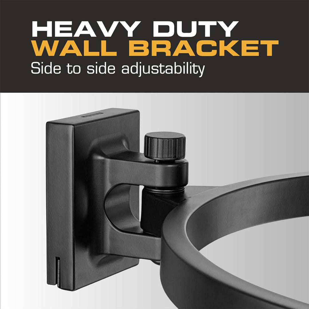 Mule 18" Garage Wall Fan XL, Wall Mount, 120-Degree Swivel, 3-Speed, Black Matte
