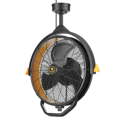 Mule 18" Fan XL, Dual Height Ceiling Mounting options, Standard 3-Prong Plug - VMInnovations