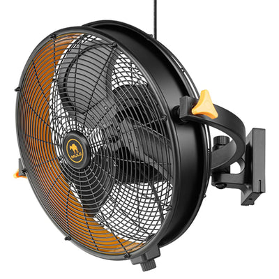 Mule Garage Fan XL w/ Remote, 18 Inch Wall Mount Fan for Workshop (Open Box) - VMInnovations