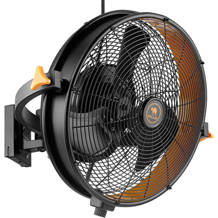 Mule Garage Fan XL w/ Remote, 18 Inch Wall Mount Fan for Workshop or Home Gym