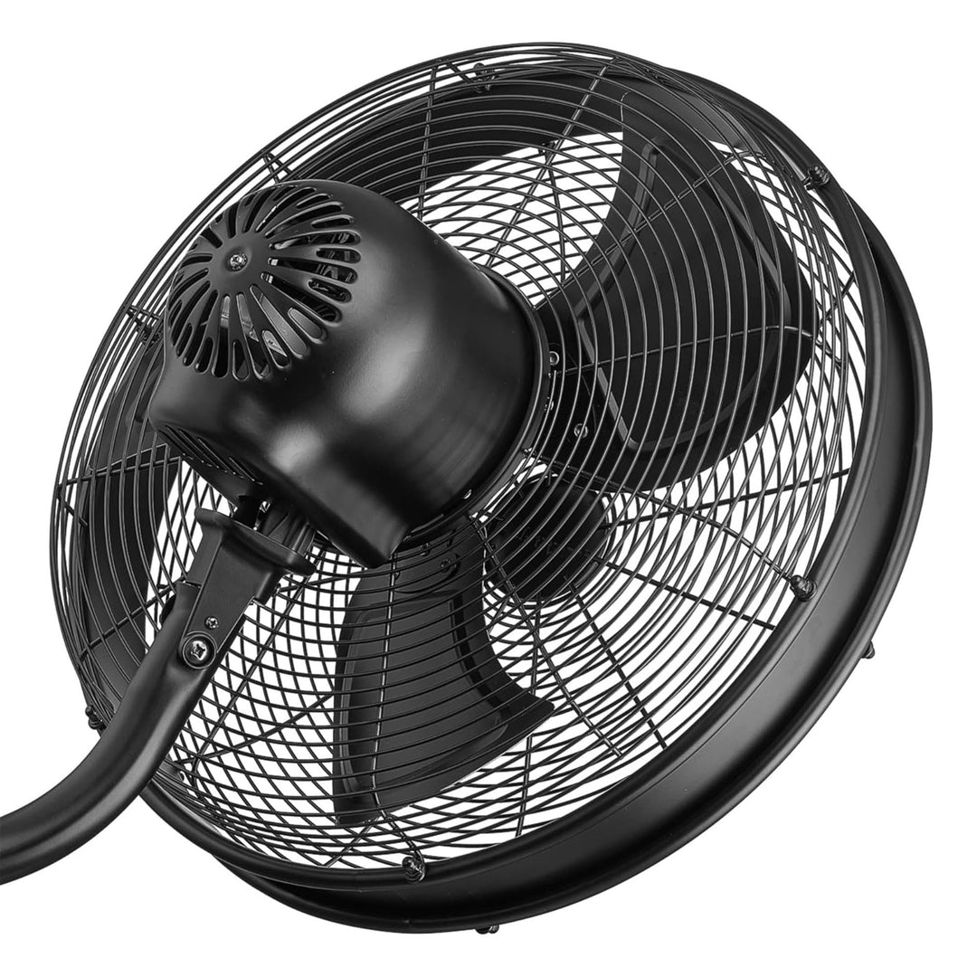 Mule Oscillating Fan w/ Remote, 18 Inch Wall Mount Fan for Workshop (Open Box)