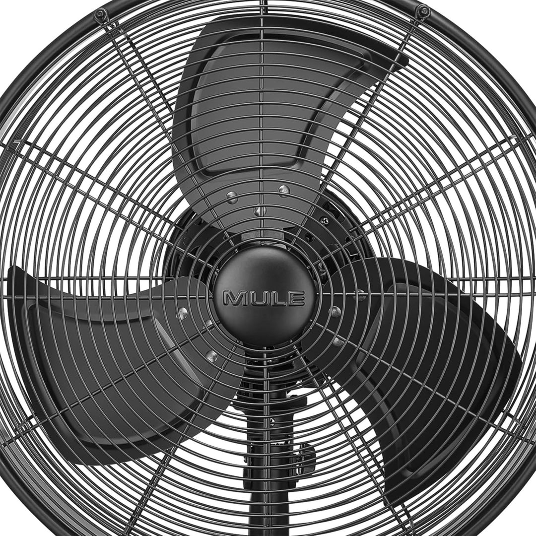 Mule 18" Wet-Rated Oscillating Fan with Remote Control, Wall Mount, and 3 Speeds