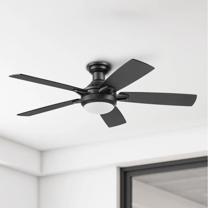 Honeywell Radstock 52" Ceiling Fan w/ Remote, & Reversible Blades, Matte Black