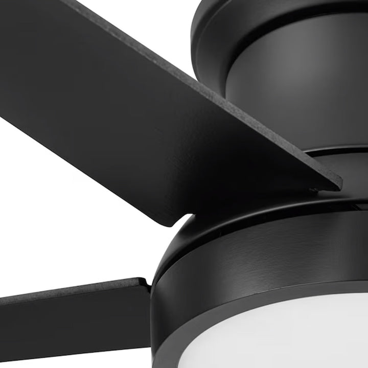 Honeywell 52" Modern Ceiling Fan LED Remote 5 Blade Indoor Tynesdale, Black