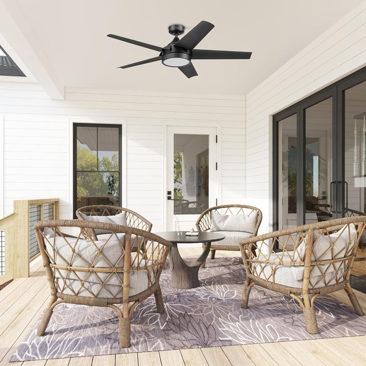 Honeywell Byard 52” Ceiling Fan with LED Light and Remote Control (Open Box) - VMInnovations