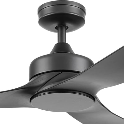 Honeywell 52" Ceiling Fan w/ Remote, & Reversible Blades, Matte Black (Open Box) - VMInnovations