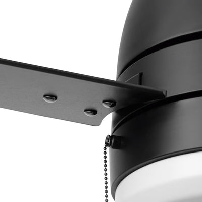 Prominence Home Fawn 44" Ceiling Fan w/Light, Remote, & 3 Blades, Black/Chestnut - VMInnovations
