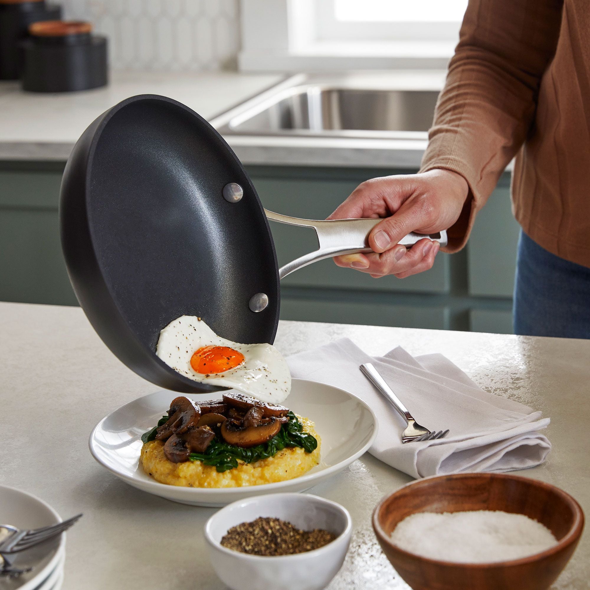 Calphalon Premier Hard-Anodized Nonstick Aluminum Cookware Set, 13-Piece Set (For Parts)