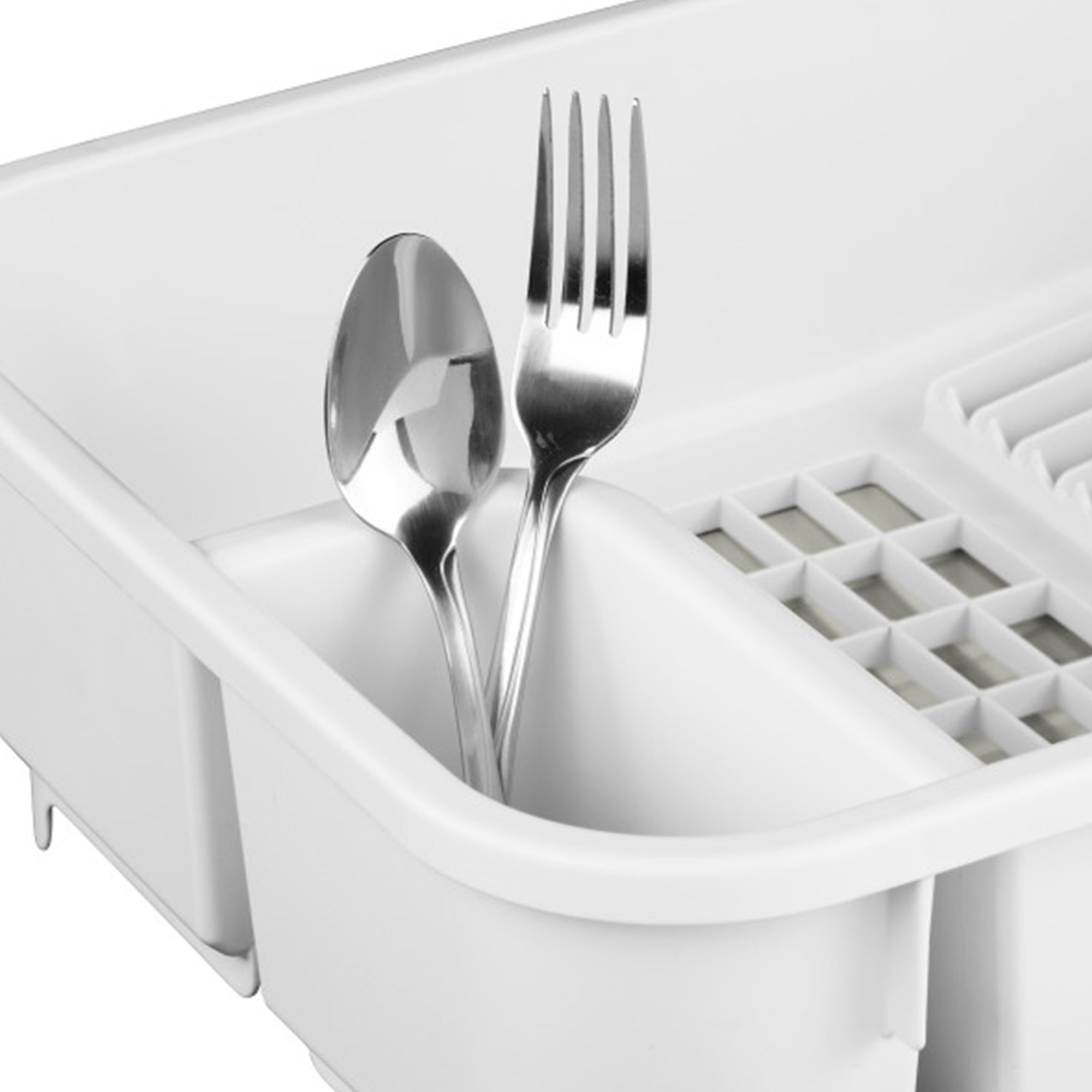 Sterilite Sink Set, Kitchen Inclined Drain Board for Flatware & Cutlery, 6 Pack