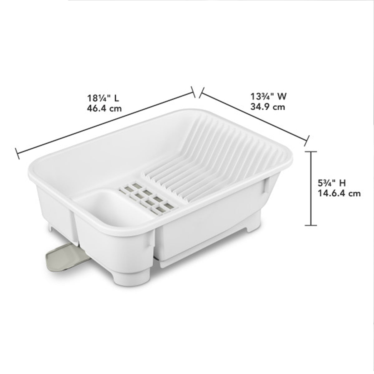 Sterilite Sink Set, Kitchen Inclined Drain Board for Flatware & Cutlery, 6 Pack