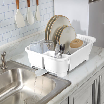 Sterilite Sink Set, Kitchen Inclined Drain Board for Flatware & Cutlery, 6 Pack