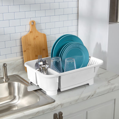 Sterilite Sink Set, Kitchen Inclined Drain Board for Flatware & Cutlery, 6 Pack