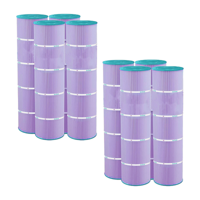 Hurricane 8 Pack HF7459-04P Platinum Purple Pool Filter Cartridge Replacement