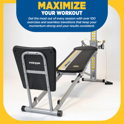 Total Gym FIT Ultimate Home Fitness Full Body Workout Exercise Machine(Open Box)