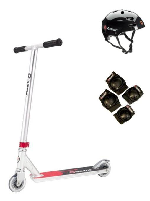 Razor Pro X Deluxe Model Push/Kick Scooter with Helmet, Elbow & Knee Pads
