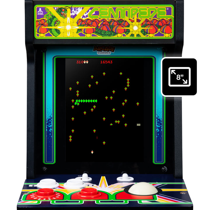 Arcade Classics Atari Centipede Counter Series Arcade Game with 8 Inch Screen