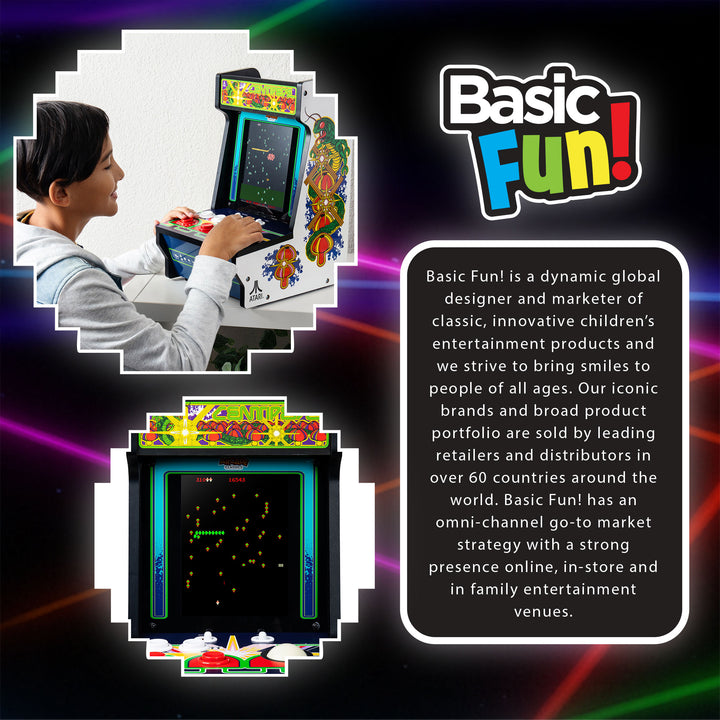 Arcade Classics Atari Centipede Counter Series Arcade Game with 8 Inch Screen