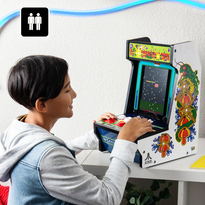 Arcade Classics Atari Centipede Counter Series Arcade Game with 8 Inch Screen