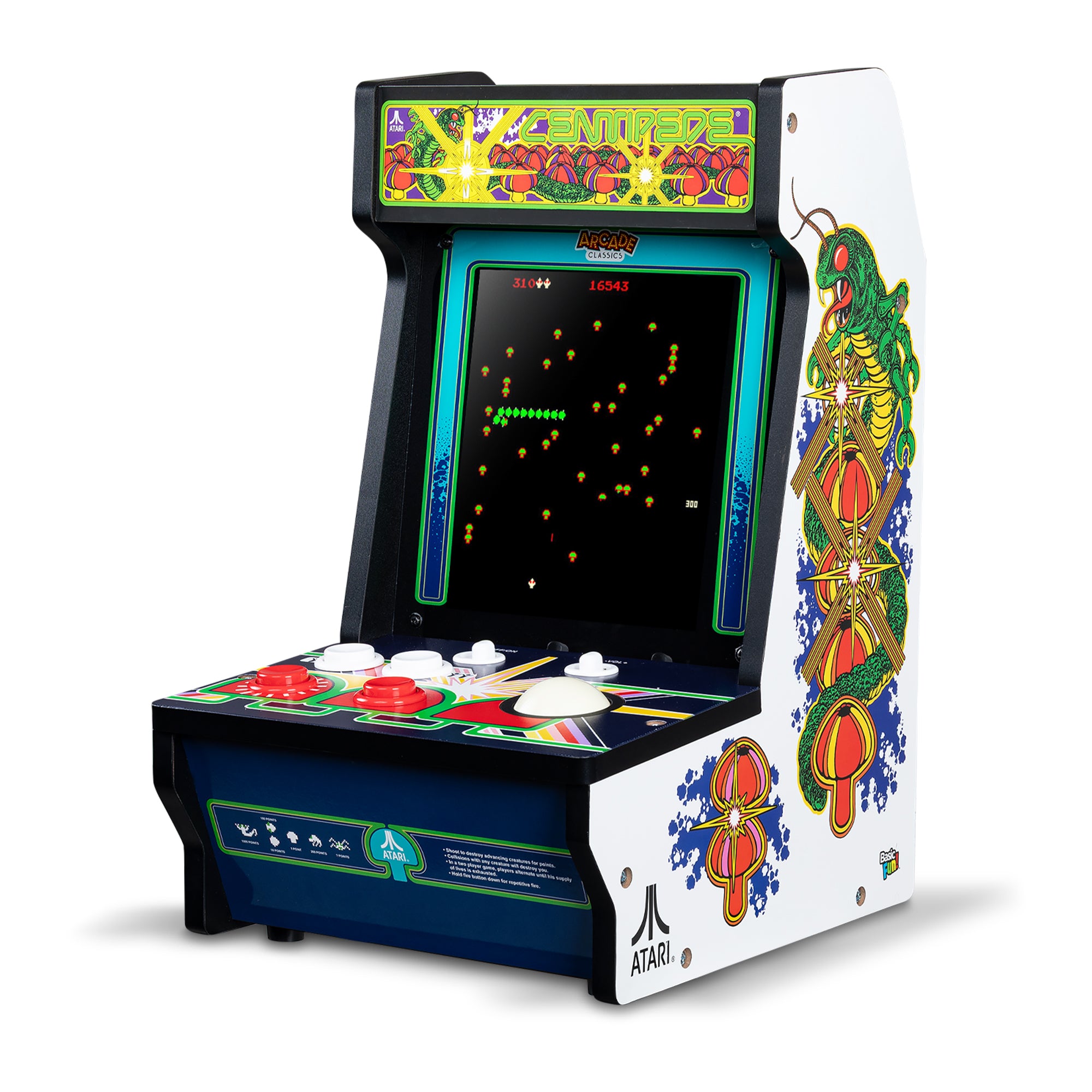Arcade Classics Atari Centipede Counter Series Arcade Game w/8" Screen(Open Box)