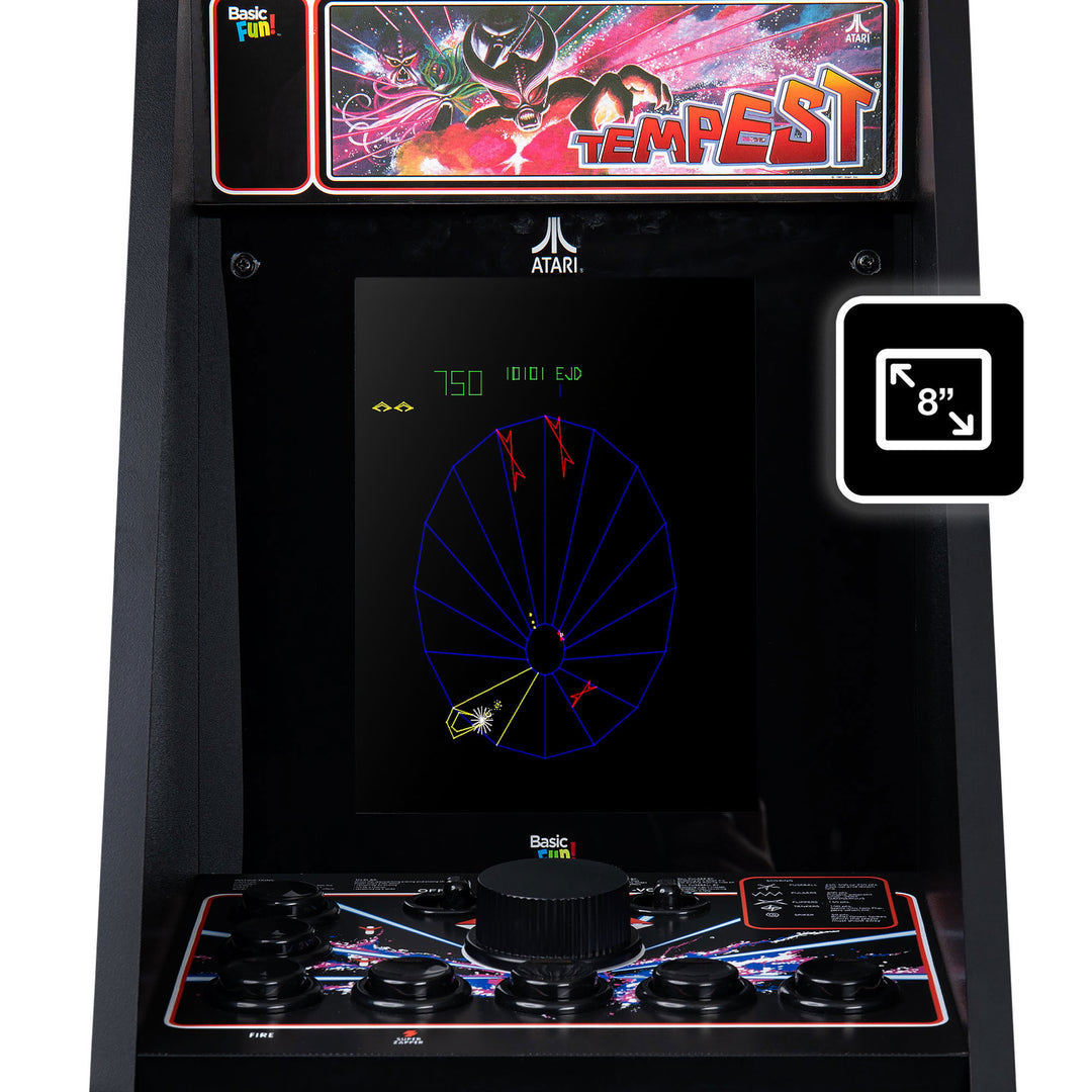 Arcade Classics Atari Tempest Counter Series Arcade Game with 8 Inch Screen