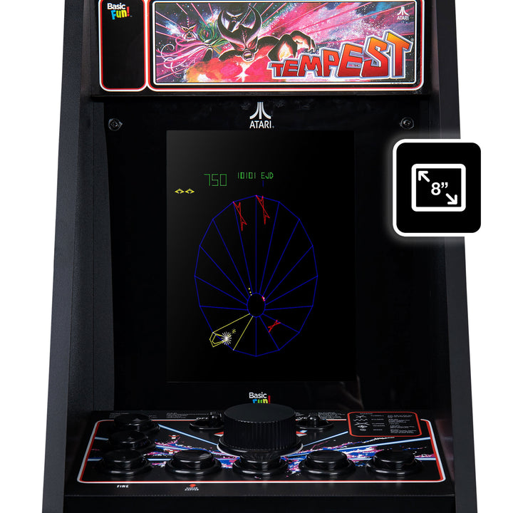 Arcade Classics Atari Tempest Counter Series Arcade Game with 8 Inch Screen