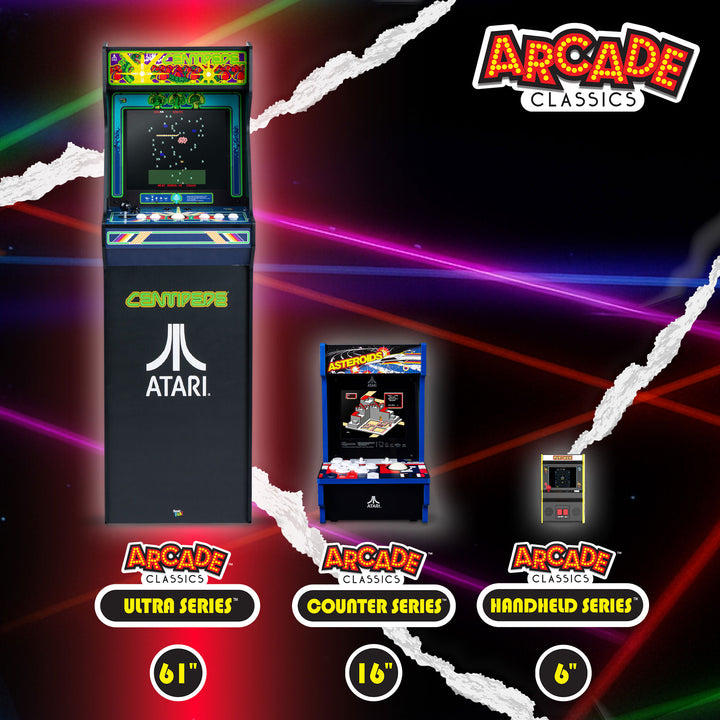 Arcade Classics Atari Tempest Counter Series Arcade Game with 8 Inch Screen