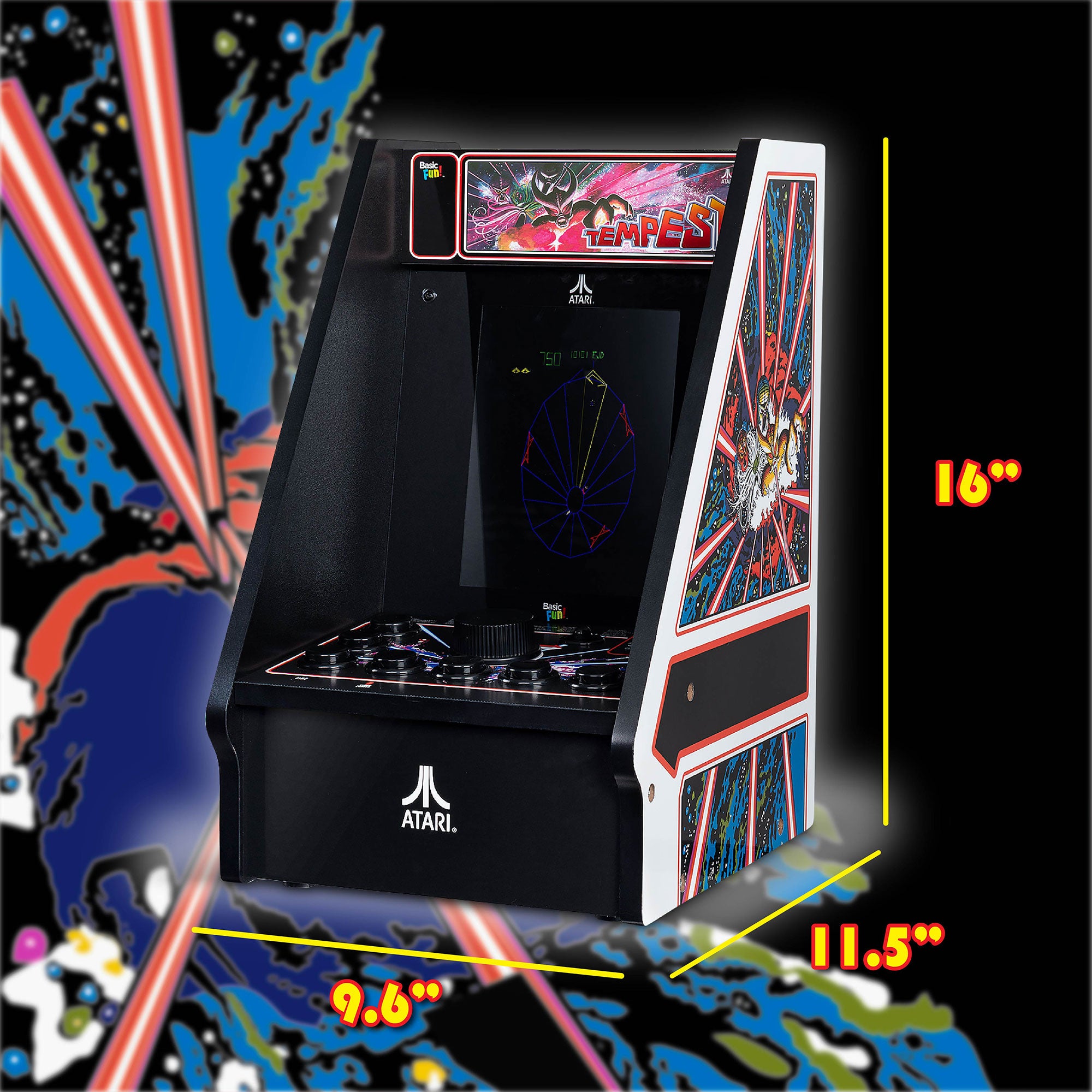 Arcade Classics Atari Tempest Counter Series Arcade Game (Open Box) - VMInnovations
