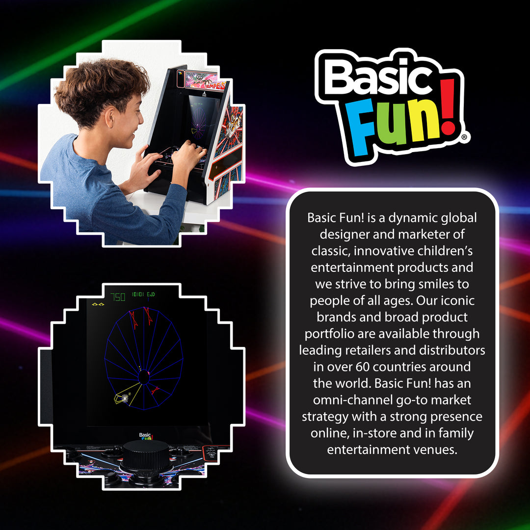 Arcade Classics Atari Tempest Counter Series Arcade Game with 8 Inch Screen