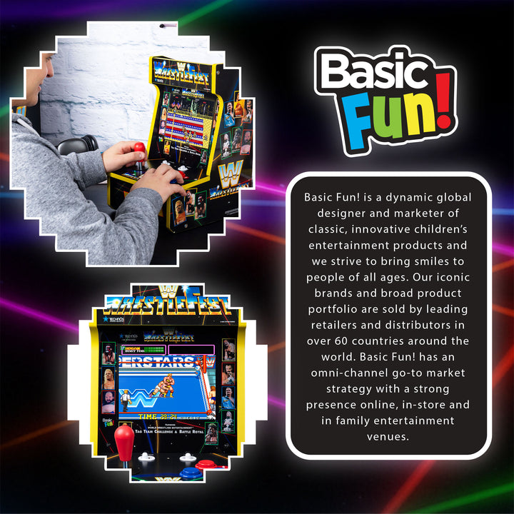 Arcade Classics WWE Counter Series Game with 8" Liquid Crystal Screen & 4 Games