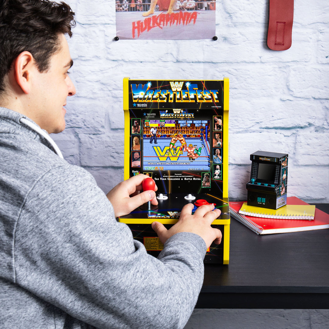 Arcade Classics WWE Counter Series Game with 8" Liquid Crystal Screen & 4 Games
