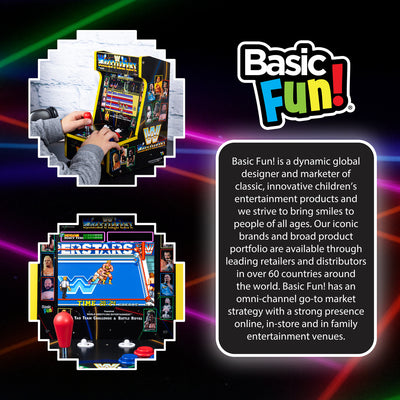 Arcade Classics WWE Counter Series w/8" Crystal Screen & 4 Games (Open Box)