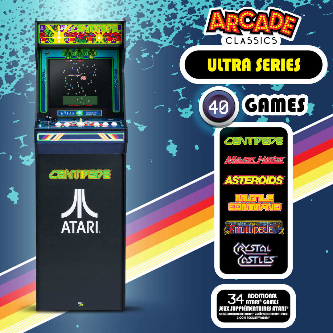 Arcade Classics Atari Ultra Series Arcade Game Cabinet with 17" Screen