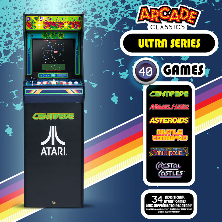 Arcade Classics Atari Ultra Series Arcade Game Cabinet with 17" Screen