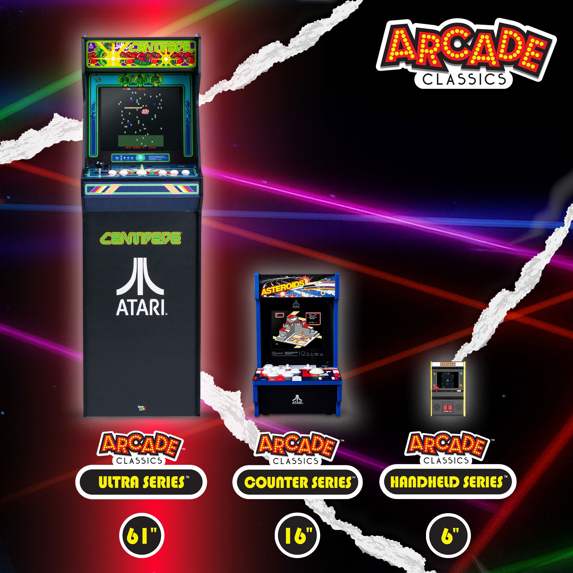 Arcade Classics Atari Ultra Series Arcade Game Cabinet w/17" Screen (Used) - VMInnovations