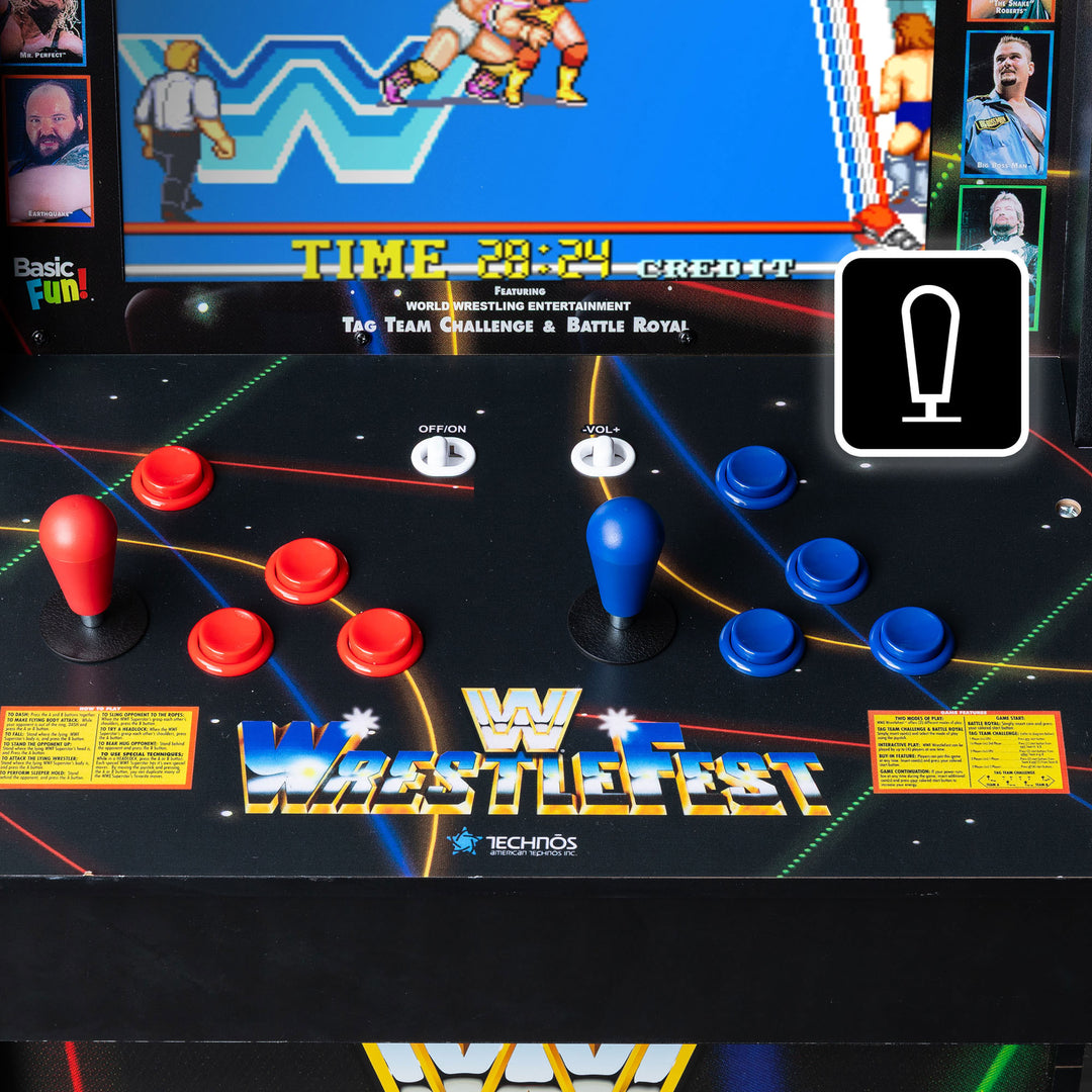 Arcade Classics WWE Ultra Arcade, Home Electronic Game w/17" Screen (For Parts)