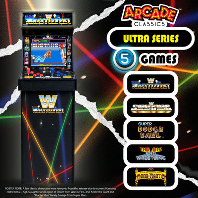Arcade Classics WWE Ultra Arcade, Home Electronic Game w/17" Screen (For Parts) - VMInnovations